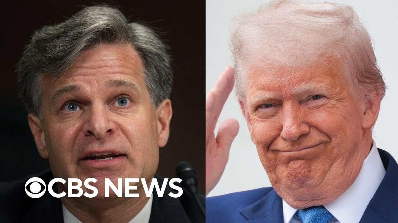 Trump accuses former FBI Director Christopher Wray of inappropriate behavior