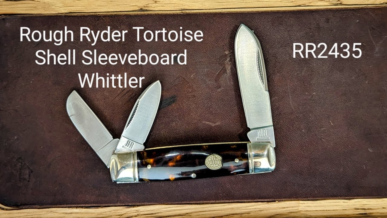 Rough Ryder Tortoise Shell Sleeveboard Whittler RR2435, and a sticker swap with @RandysWSG