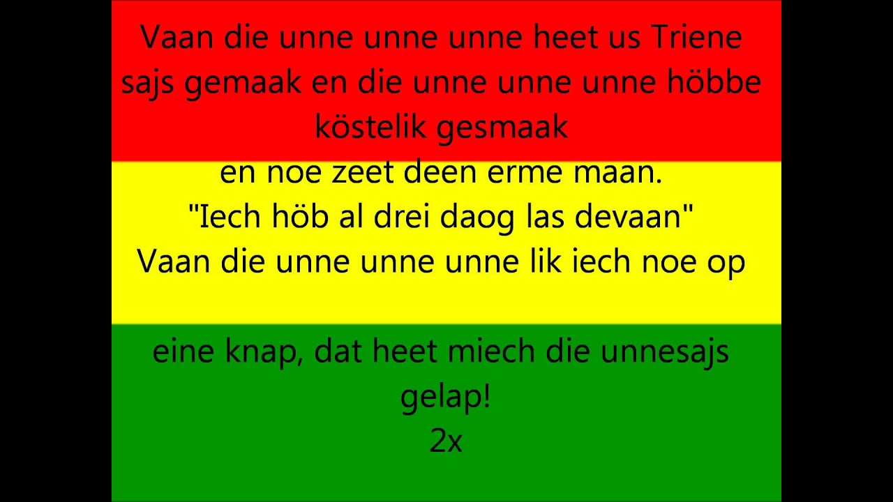 vastelaovendsleedje 1958 - Dat is de Sajs (Mit teks)