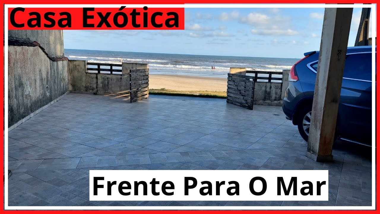 (Vendido)Casa Exótica na praia de Itanhaém frente ao Mar Campos Elísios