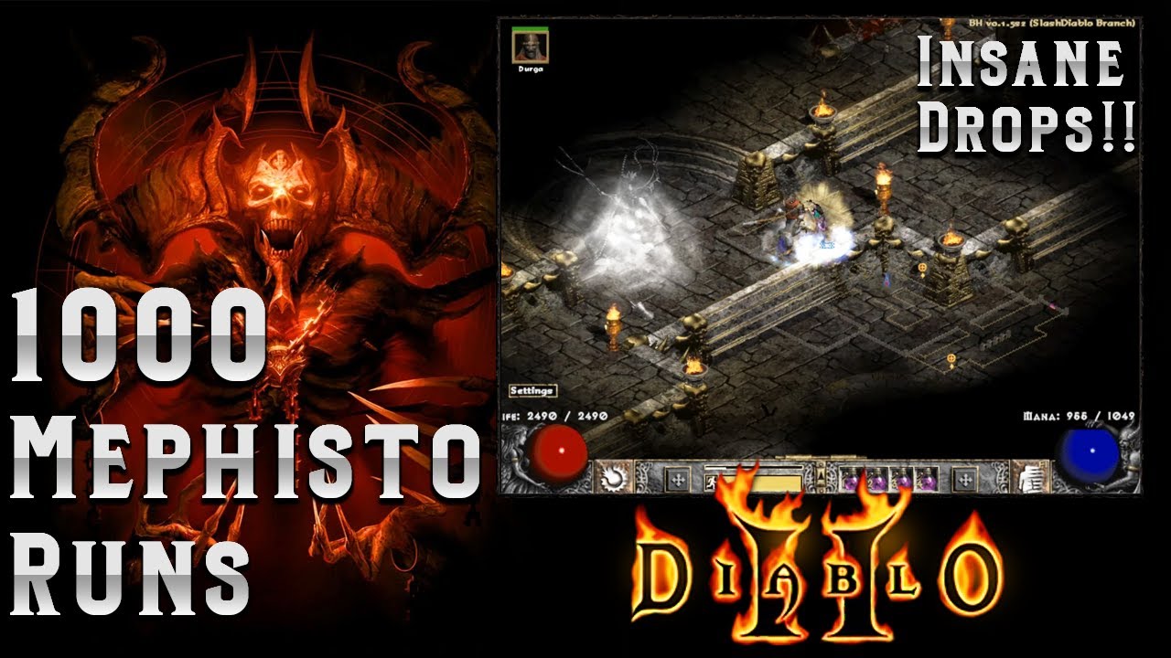 1000 забегов Мефисто с изюминкой!! Безумный генератор случайных чисел - Diablo 2