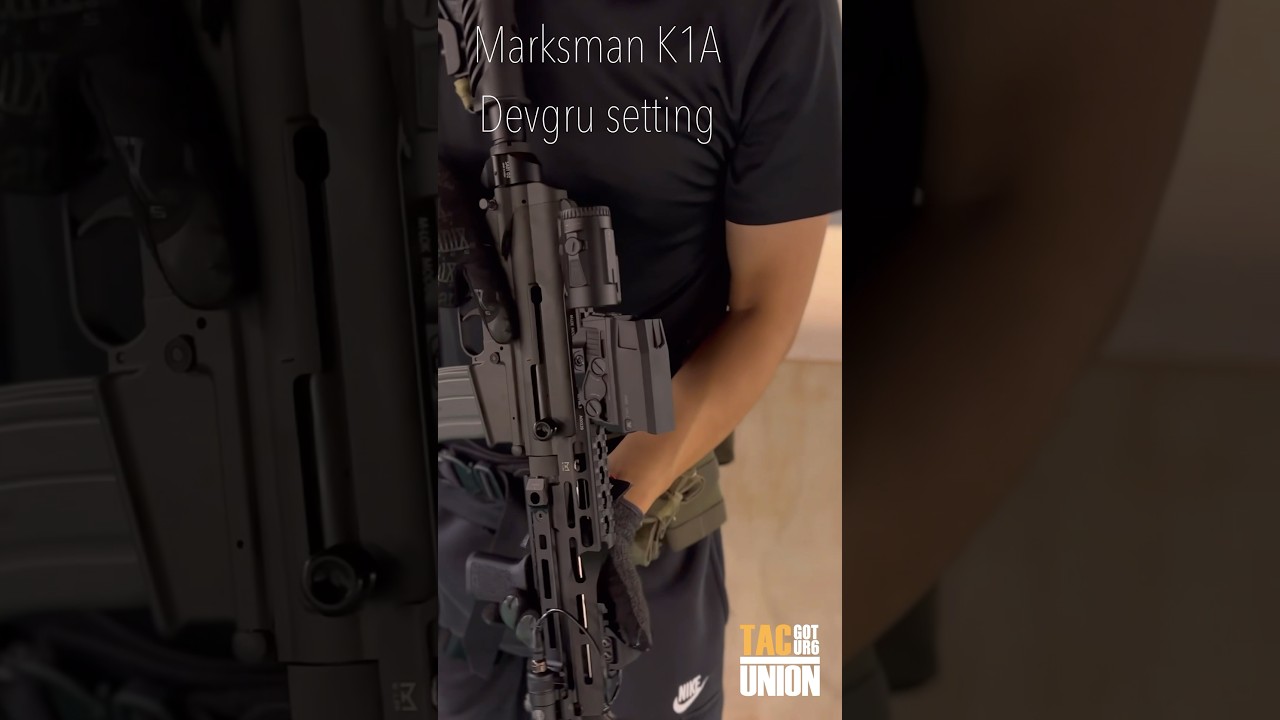 Marksman K1A gbb 데브그루 vs 미츠 Comparison video Devgro vs Mits M-lok rail set #military #airsoft