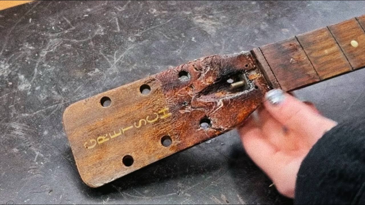 Saving a Completely Destroyed Gretsch Acoustic Guitar | Restoration. Part 2