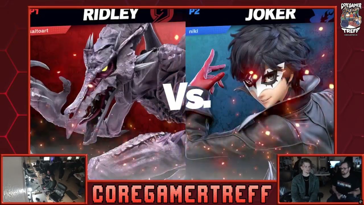 Coregamer Treff #77 - Niki (Joker) Vs. Saitoart (Ridley)
