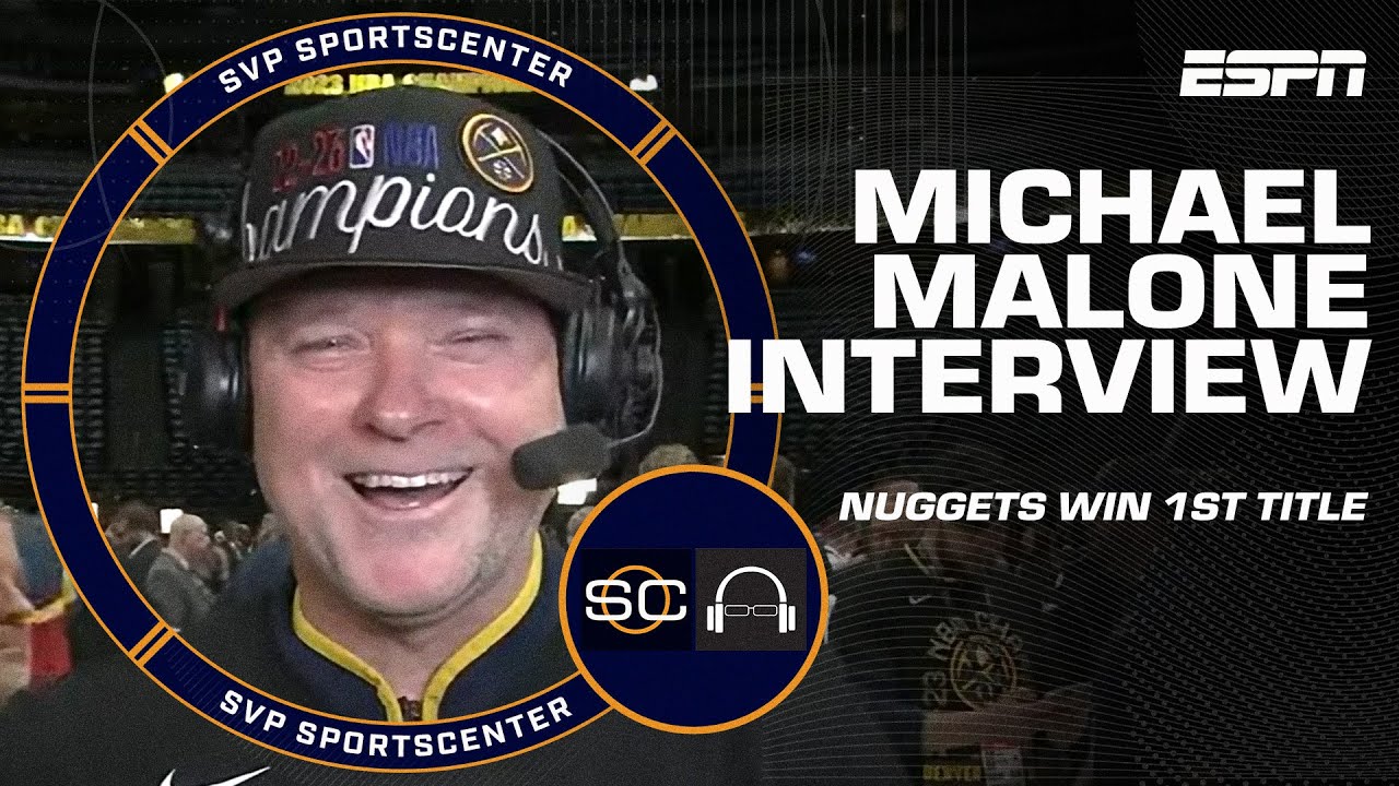 Michael Malone reacts to winning the Nuggets' first NBA championship 👏 | SC with SVP