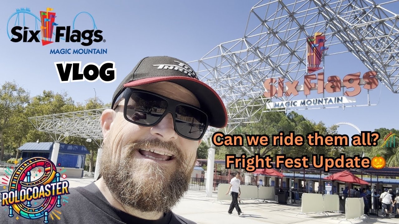 Fright Fest Update! 🎃 Can We Ride Almost Every Coaster in One Day?🎢 Magic Mountain #vlog #sixflags