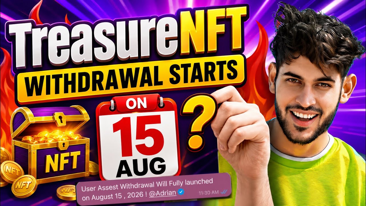 TreasureNFT withdrawal start Update | Treasure Withdrawal Update Today | NovaNFT Relaunch on 15 Aug?