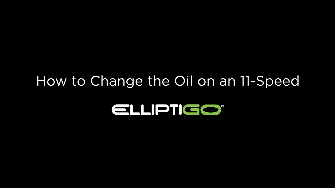 How to change the oil on a 11-speed