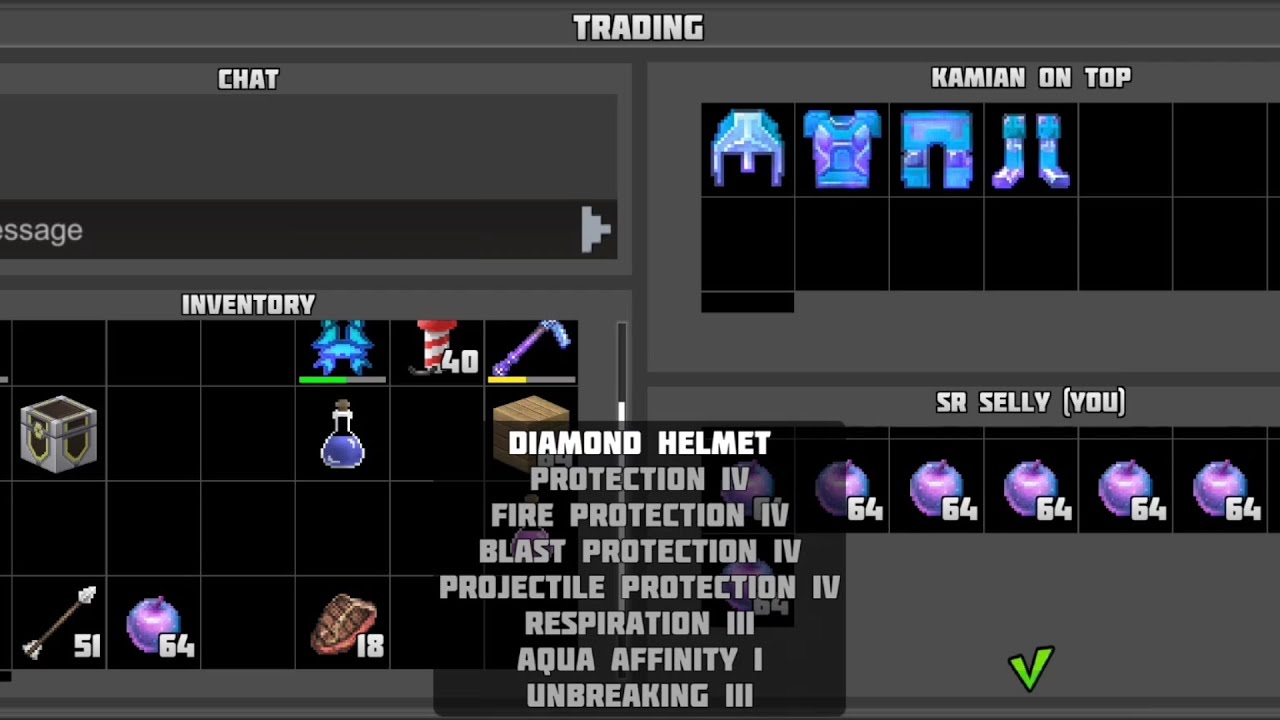 Max armors trades with my friends (Planet Craft/Planet of Cubes)