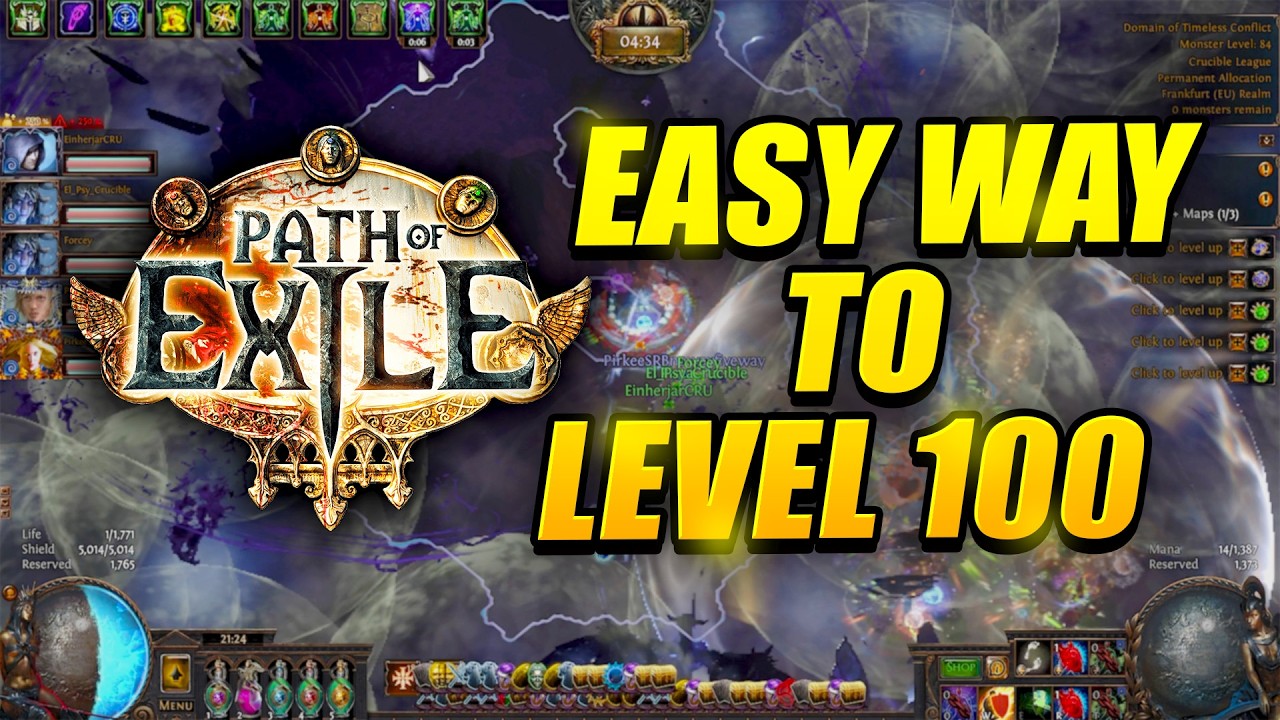 PoE - How to get level 100 cheap and easy - 5 Way Legion