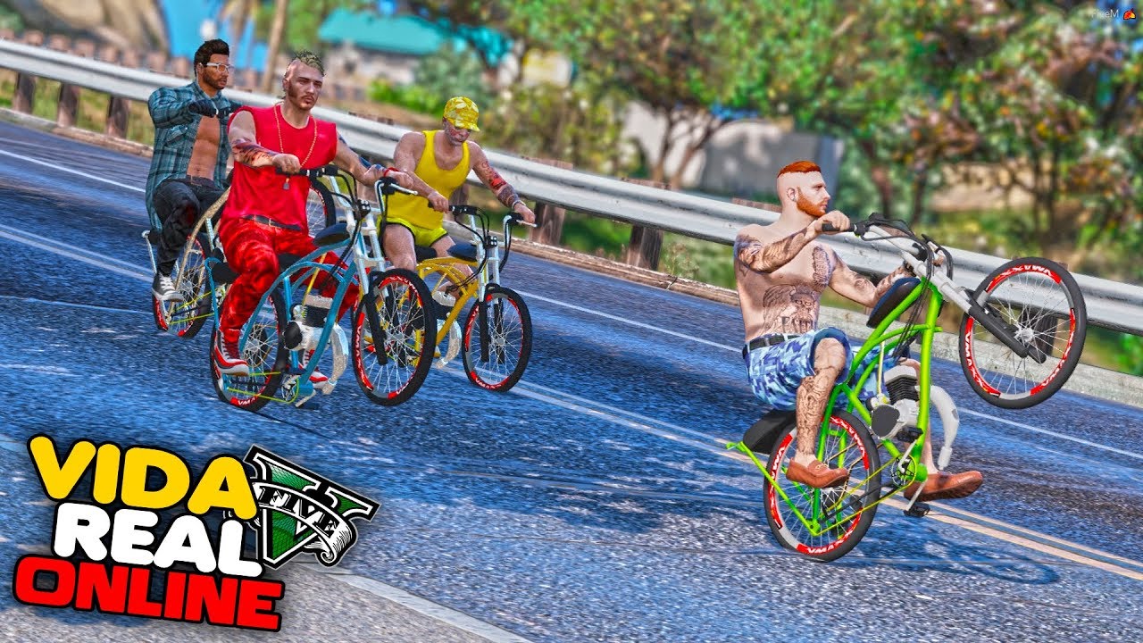 VIDA REAL - ROLE DE BICICLETA REBAIXADA MOTORIZADA COM OS AMIGOS!!  #542