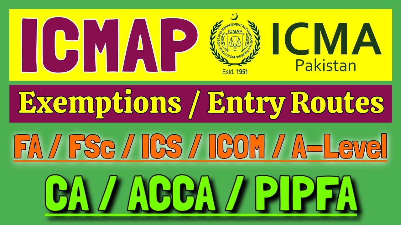 ICMA Pakistan Exemptions | ICMA Pakistan entry routes