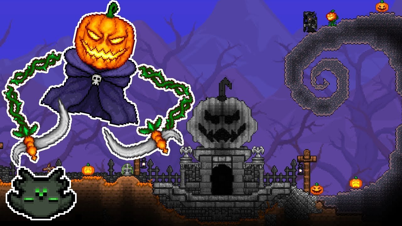 The Pumpking&rsquo;s Crypt | Timelapse | Terraria