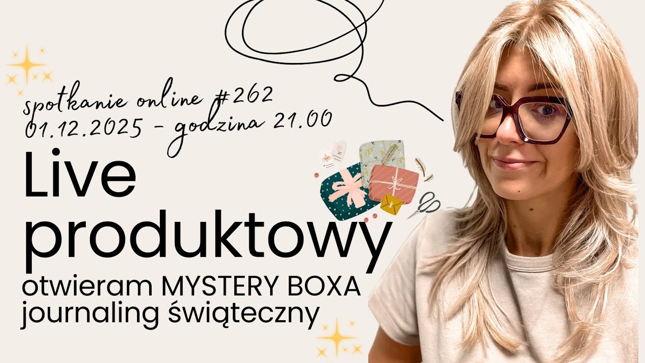 Live 262 Co jest w środku świątecznego Mystery Boxa? 🎁 Unboxing + pomysły do journalingu