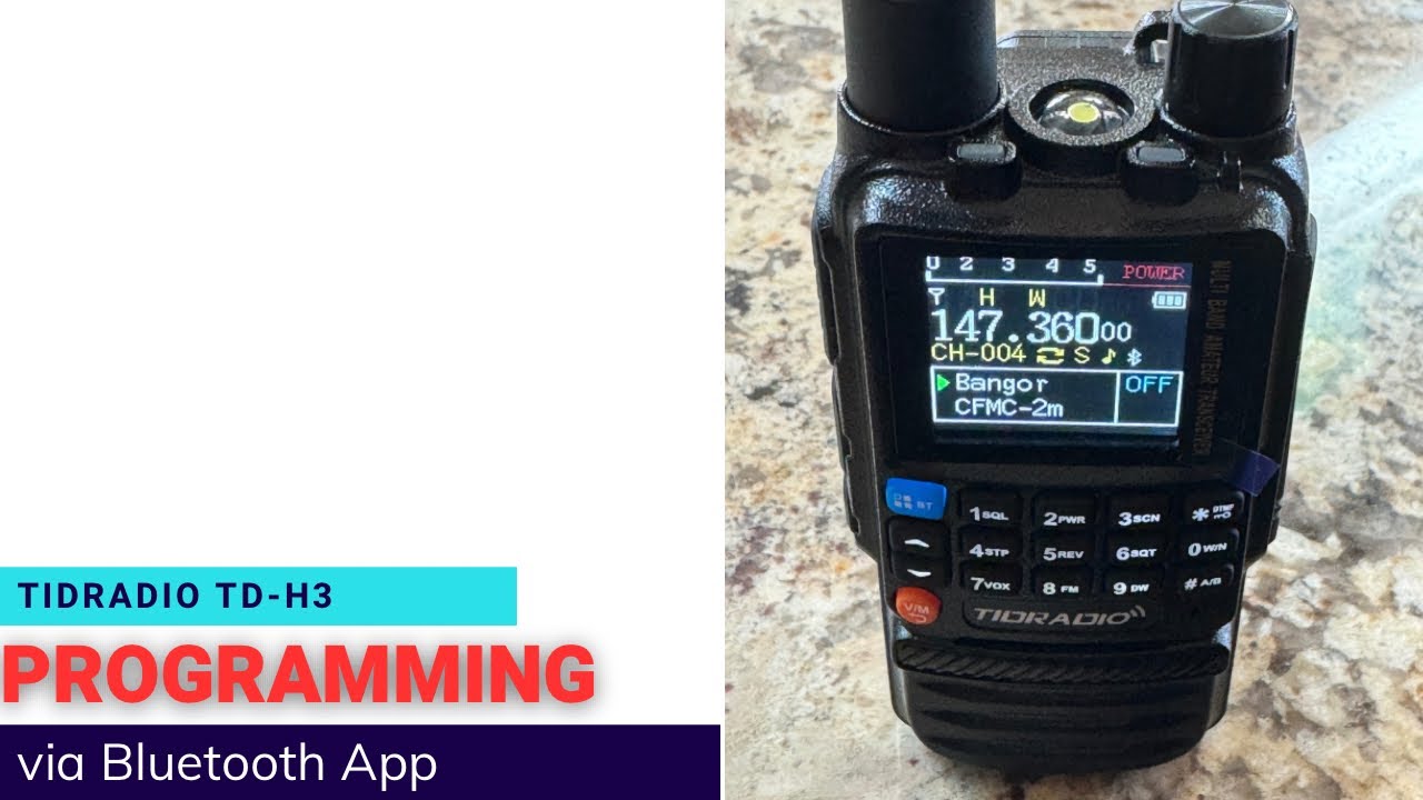 Программирование Bluetooth TIDRadio H3