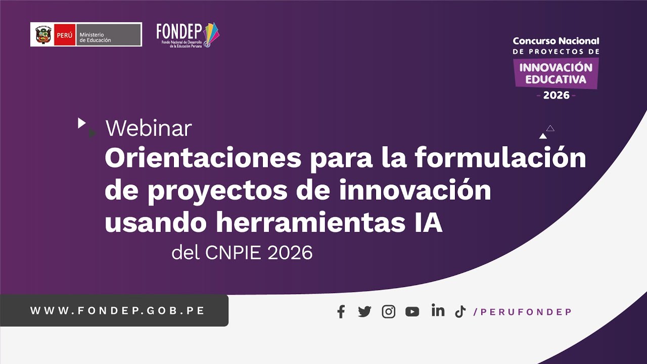#Webinar I Innovar con IA: orientaciones clave para formular tu proyecto educativo – CNPIE 2026