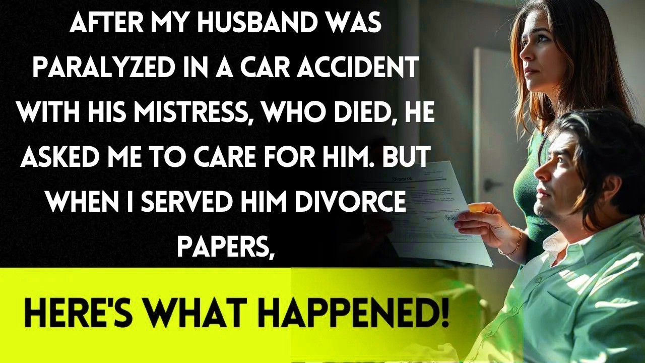 Husband&rsquo;s affair leads to tragedy; now paralyzed, he demands loyalty&mdash;she serves divorce papers