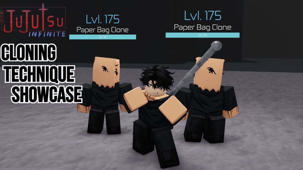 Showcasing Cloning Technique In Jujutsu Infinite...(Roblox)
