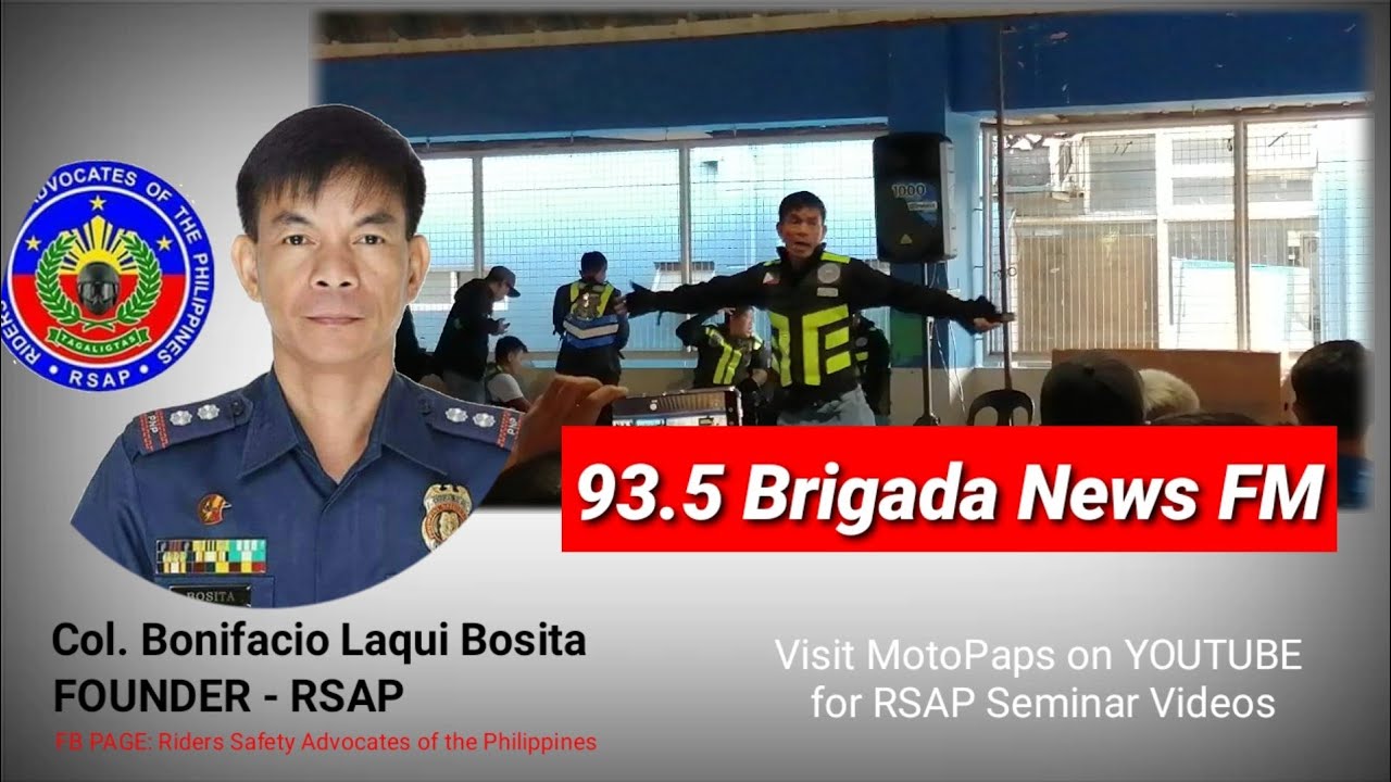 COL BOSITA SA BRIGADA NEWS FM | MAHALAGANG INFORMATION PARA SA RIDERS AT MOTORISTA