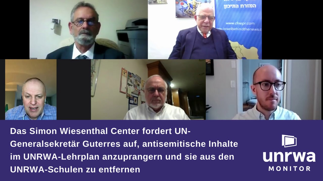 Podcast: UNRWA-Briefing mit Simon Wiesenthal Center