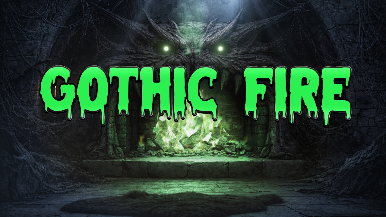 Gothic_Fireplace_Green_Flames_Horror_Ambience_10Hours