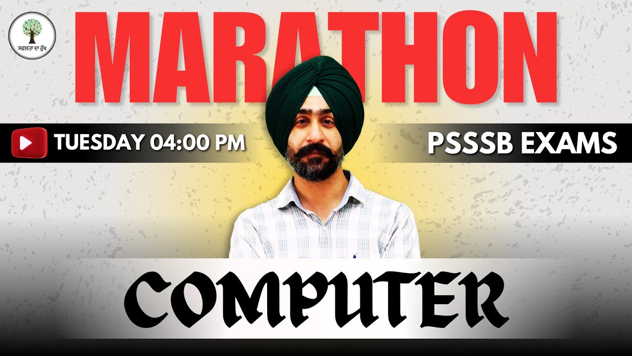 PSSSB Senior Assistant 2025 | Computer Marathon | Full Syllabus Revision | Jaskaran Sir