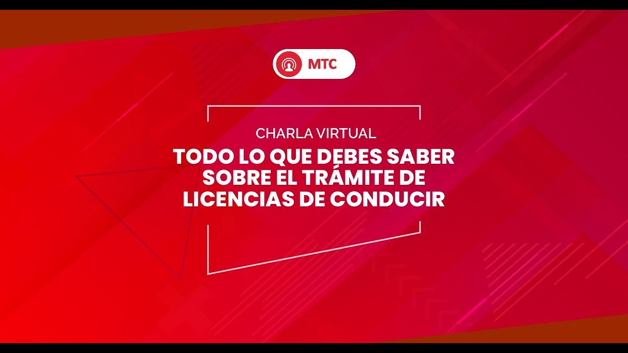 Charla virtual 'Todo lo que debes saber sobre el tr&aacute;mite de licencias de conducir'
