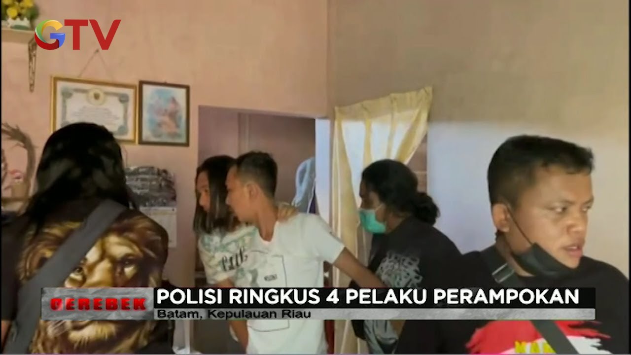Polisi Ringkus 4 Pelaku Perampokan di Batam #Gerebek 07/09