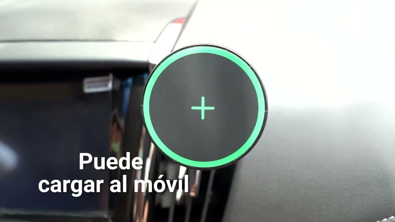 Cargador Inal&aacute;mbrico Para Auto Magsafe 15w Soporte Celular