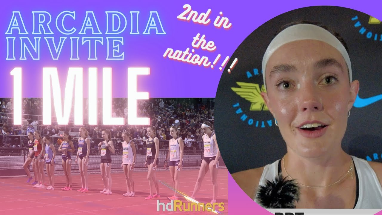 2024 TF - Arcadia Invitational - Girls Mile Invite Section - Sadie Engelhardt 4:34.31!!