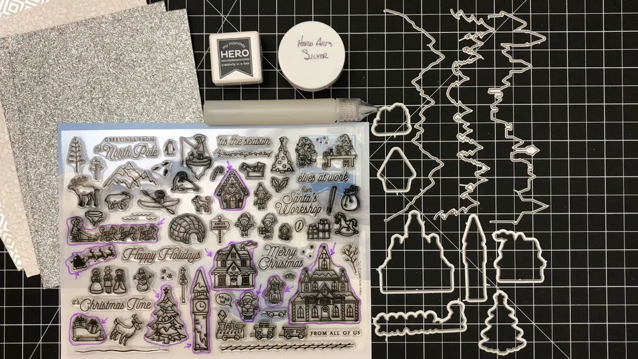 10 Cards - 1 Kit | Hero Arts Monthly Card Kit | October 2017 | Part 1