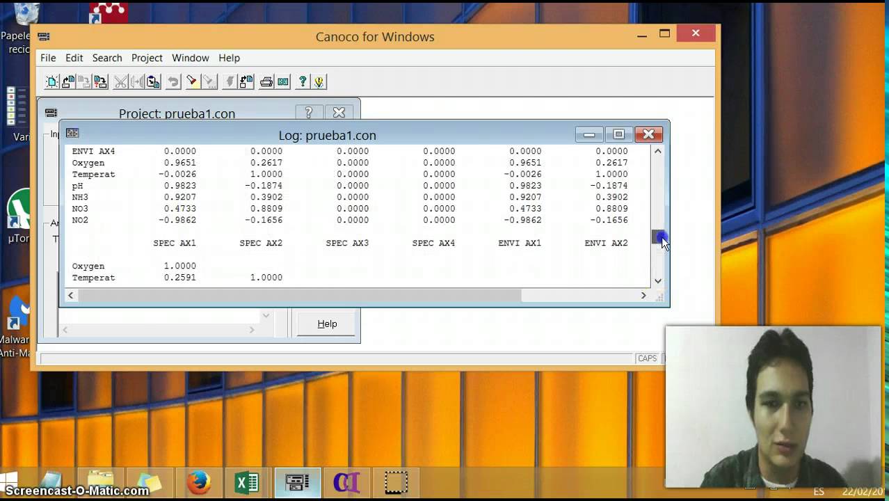 Análisis de correspondencia canónica  con CANOCO 4,5