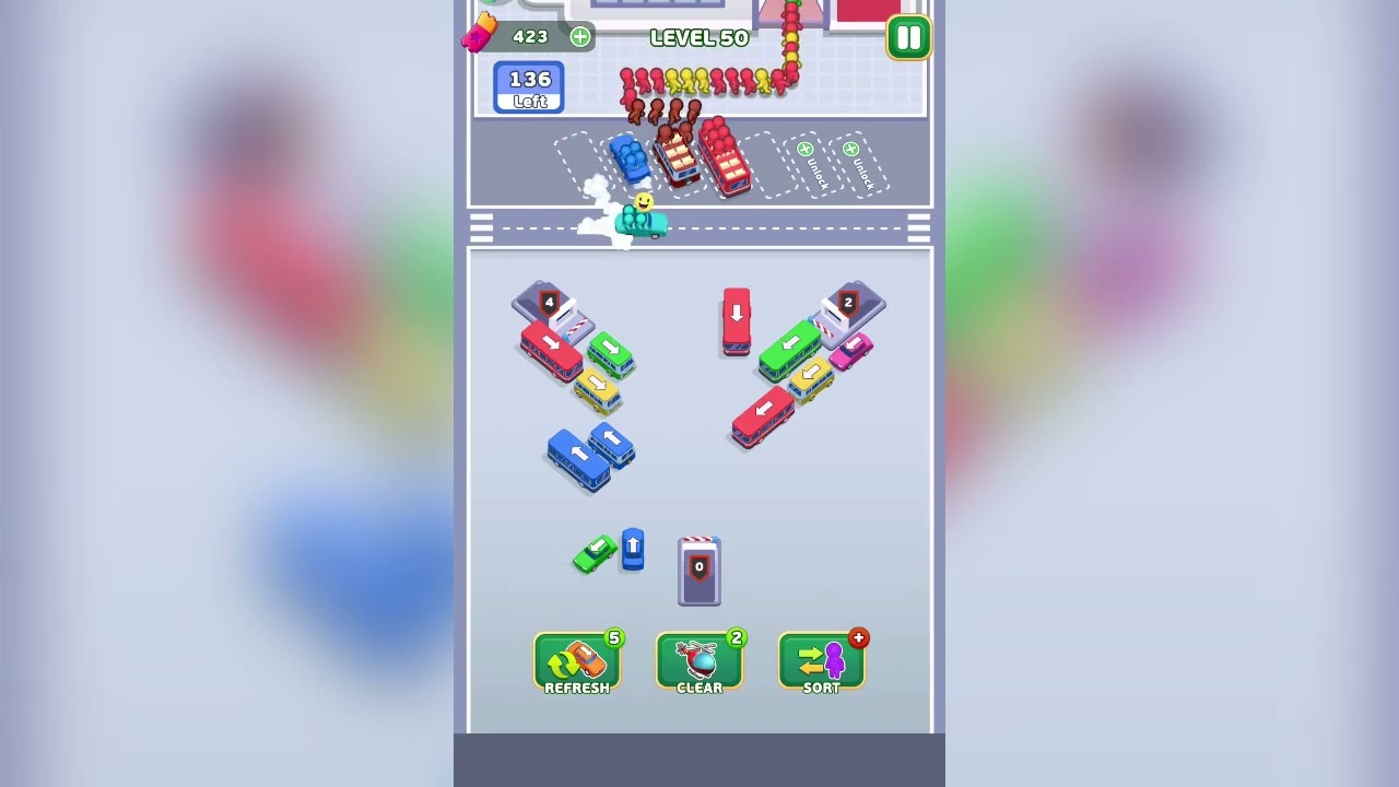 Bus Escape Traffic Jam Level 50