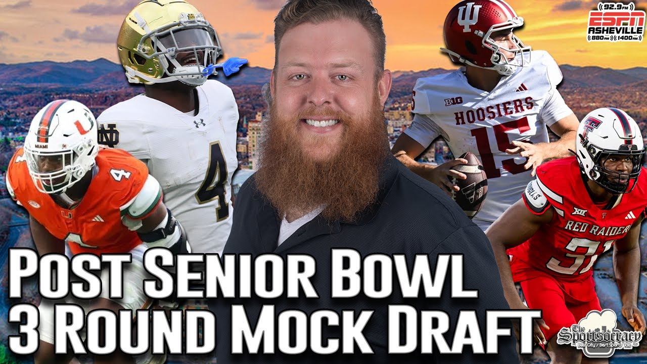 😱 2026 Post Senior Bowl Three Round Mock Draft 1.0 | Full Analysis of EVERY NFL Team