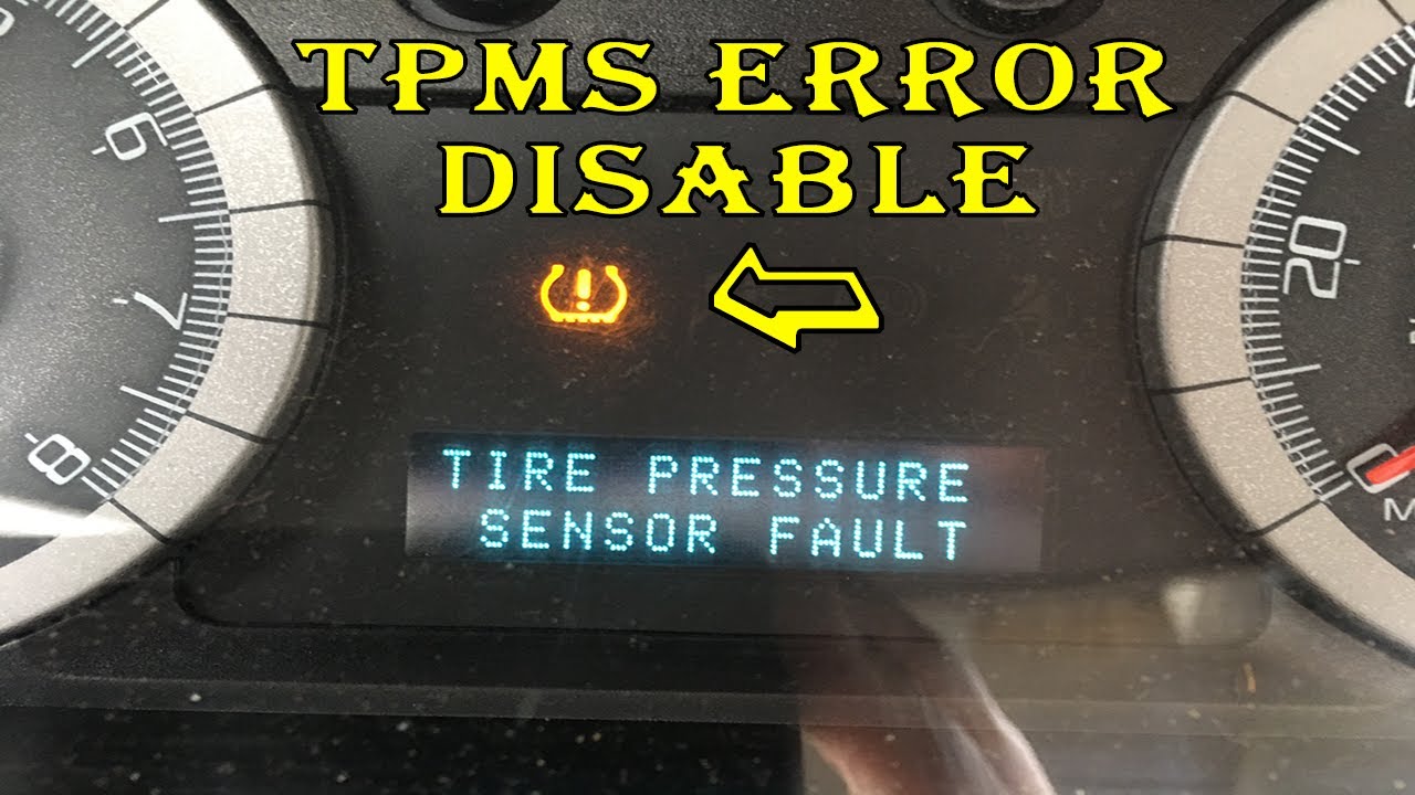 Disable Tire Pressure Monitoring Sensor TPMS Error 2008-2012 Ford Escape for $17