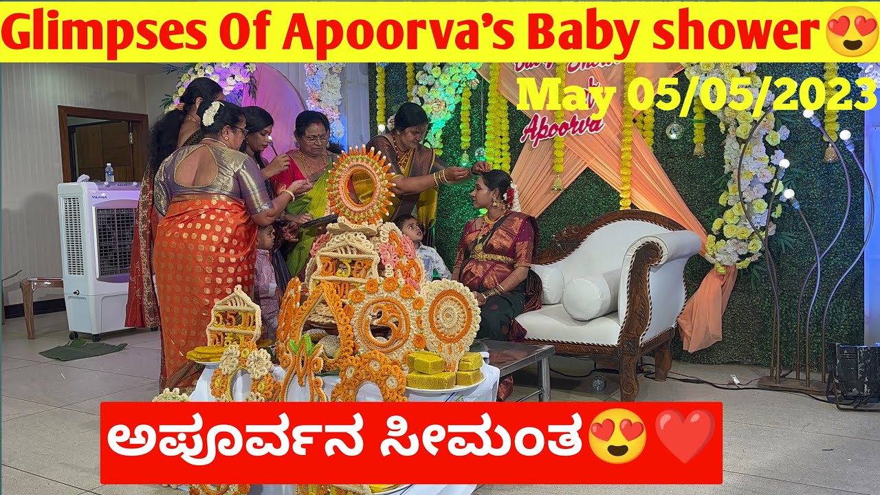 Glimpses Of Apoorva’s Baby Shower😍 || Apoorvana Baayikedha Gammath🤰✨