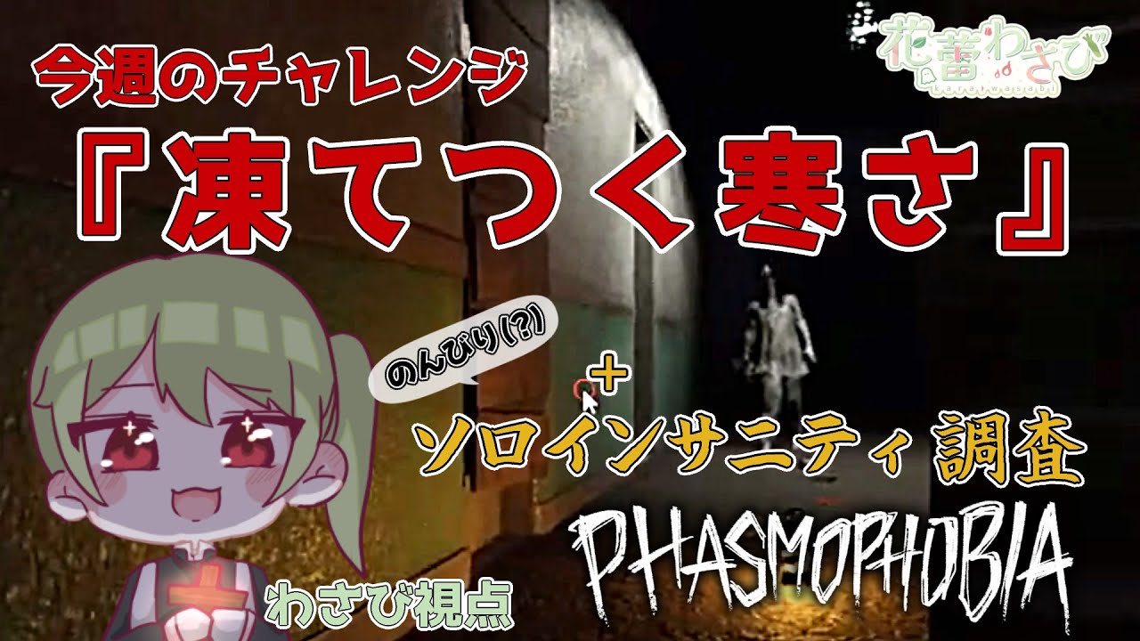 【Phasmophobia】今週のチャレンジ『凍てつく寒さ』【花蕾わさび / #vtuber 】【ファスモフォビア / ファズモフォビア】