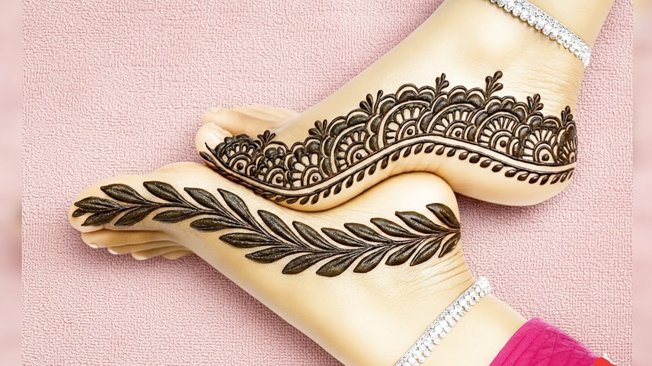 Simple Feet Mehendi Design | Easy and simple| Beautiful Henna| Pairon ki mehndi 