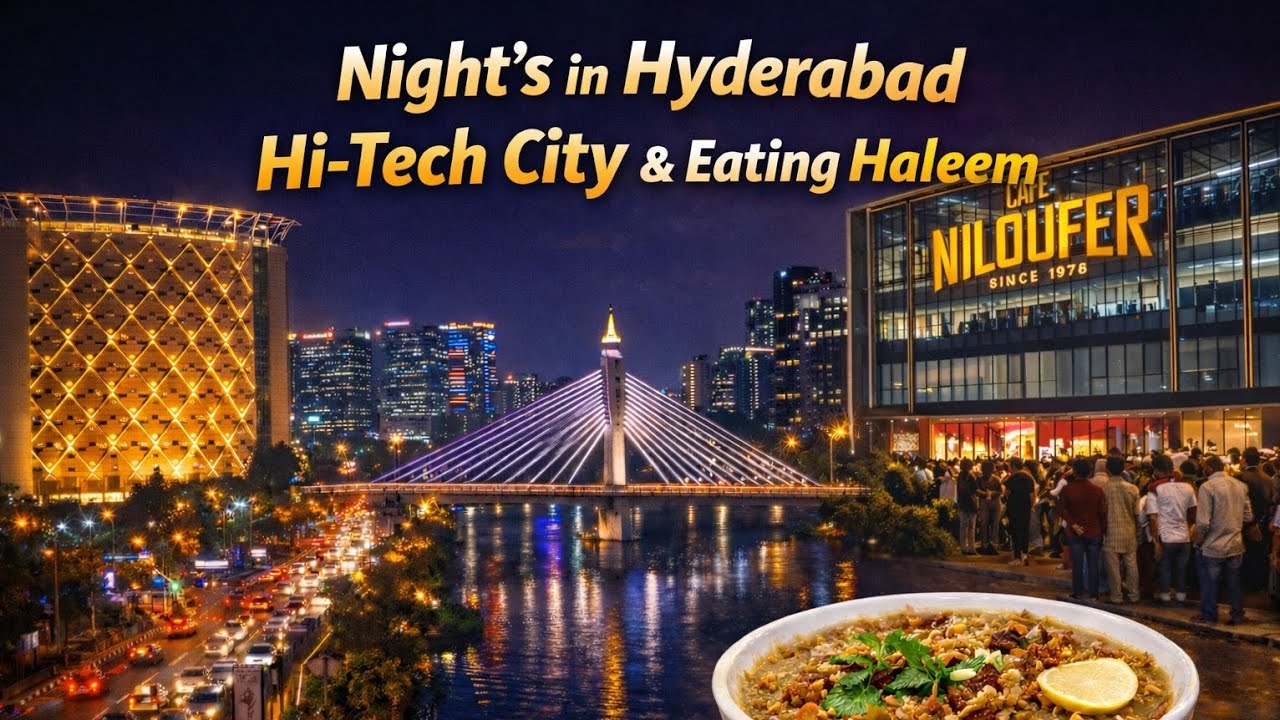 Night's on Hyderabad hi-tech City & Eating haleem with friends✨#vlog#long#vivekpatcha#vivektalksss 