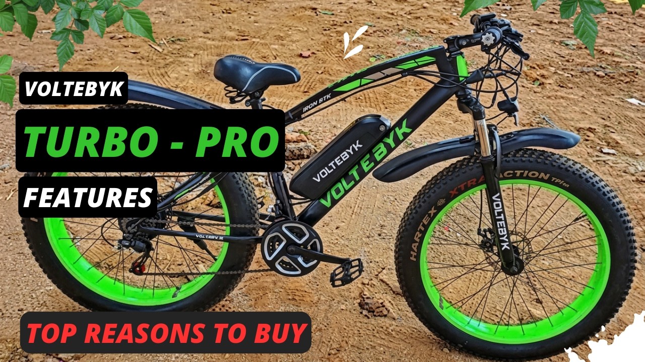 Turbo Pro Electric Fatbike | Premium ebike with Hi-Speed, Long Range, Display, Auto Modes | voltebyk