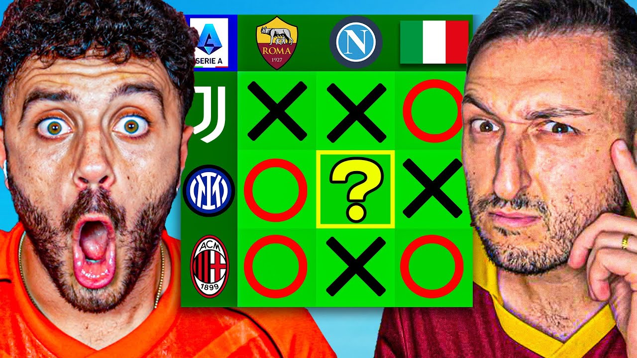 ⭕❌ TRIS CON I CALCIATORI!  FIUS GAMER vs GABBOMAN ⚽