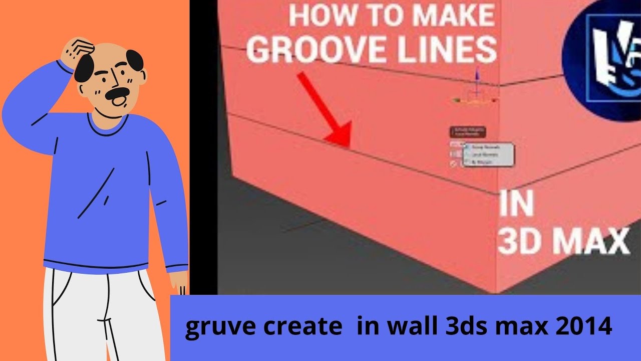 How to make grooves in 3ds max wall- BANGLA