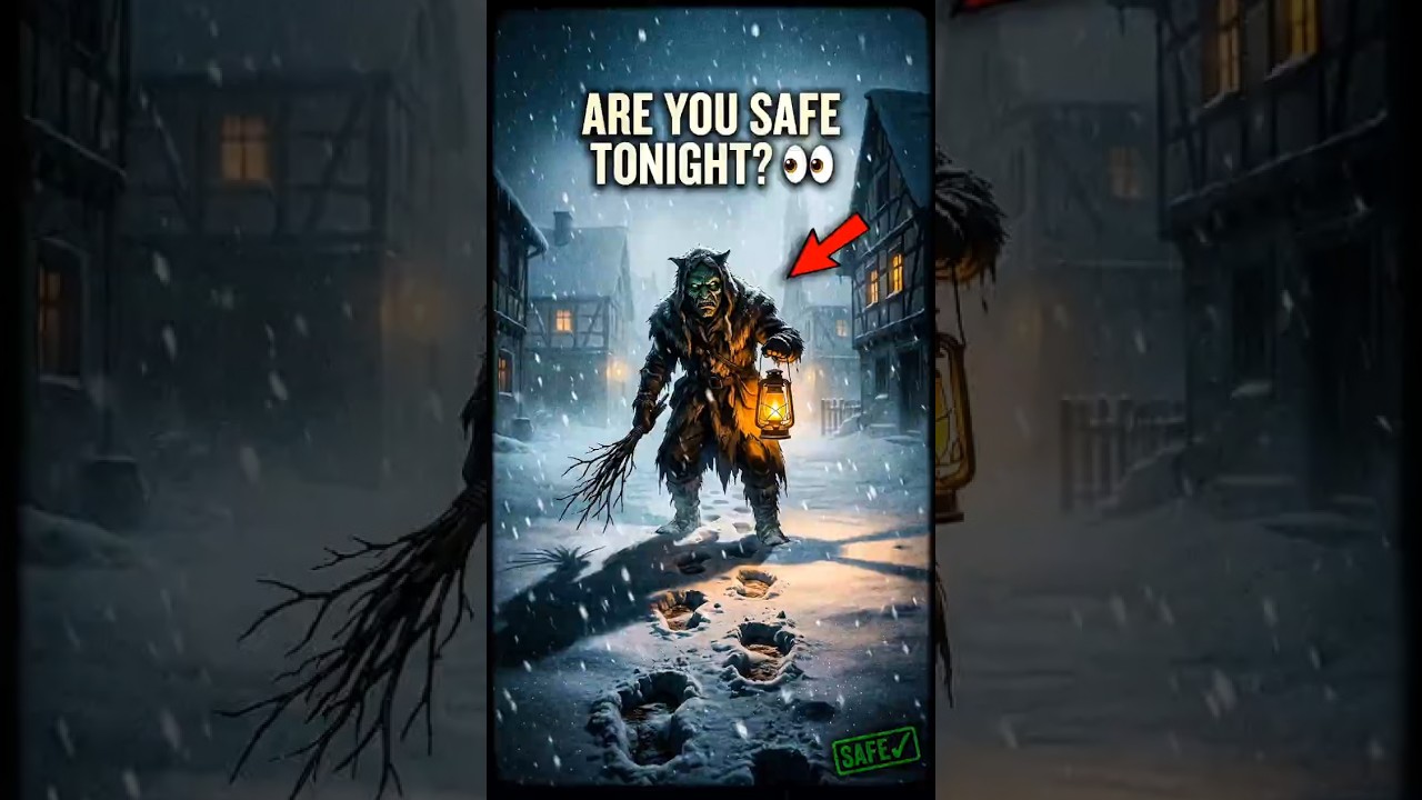 Belsnickel: The Dark Christmas Punisher That Hunts Naughty Kids 👀❄️#shorts  #scary #horrorshorts