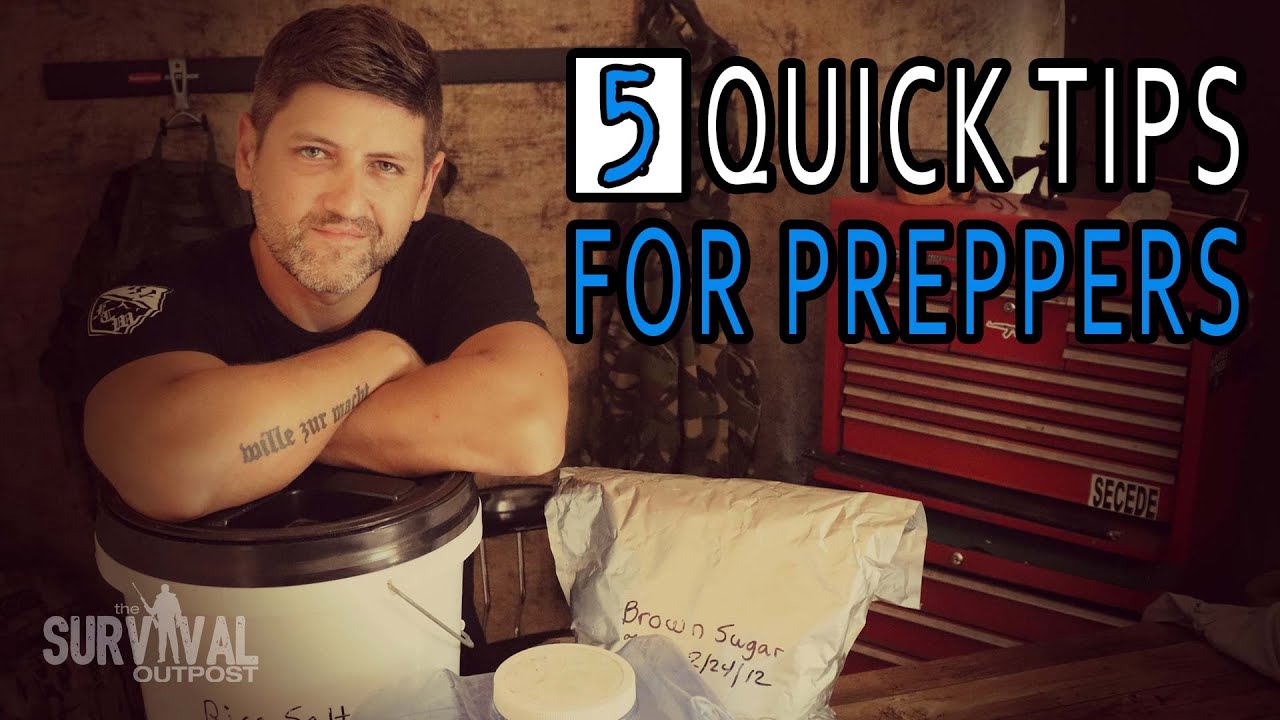 Five Tips For Prepping Emergency Survival Food & Water #prepper #emergencyfood
