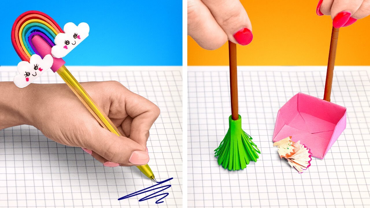 ADORABLE SCHOOL CRAFTS YOU SHOULD SEE || EASY SCHOOL HACKS