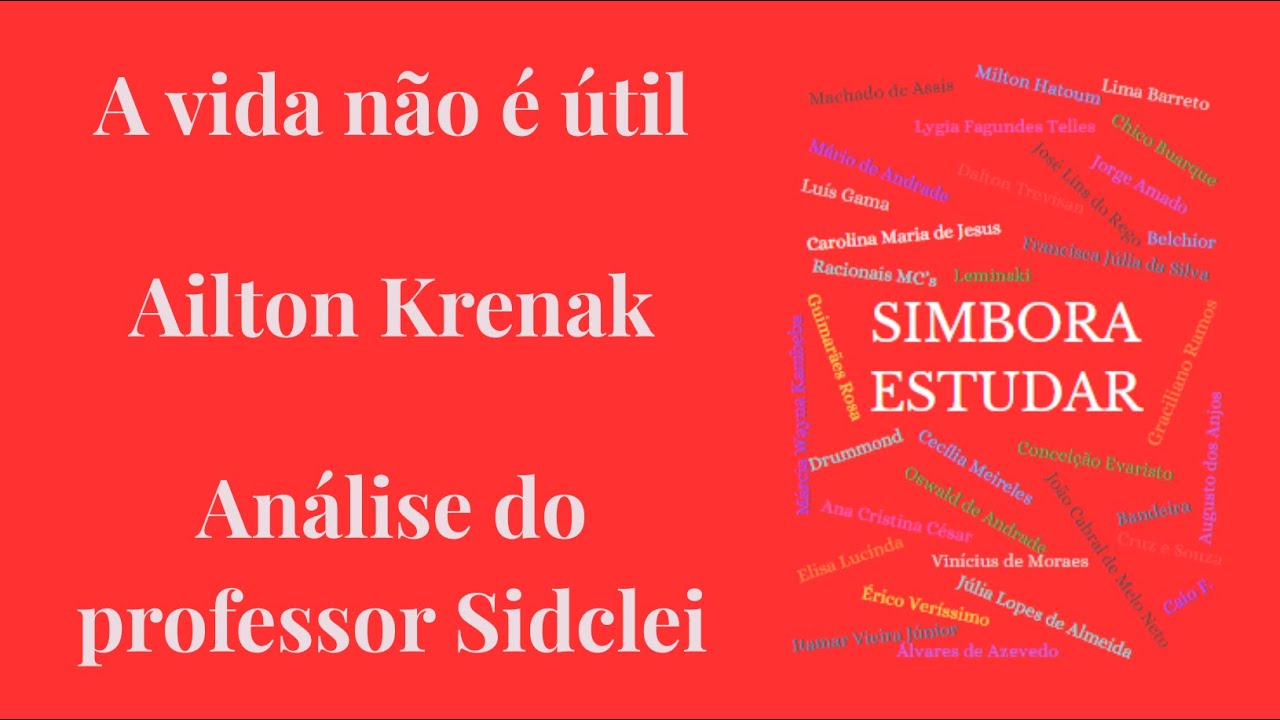 A VIDA NÃO É ÚTIL - AILTON KRENAK - VESTIBULAR UNICAMP 2027
