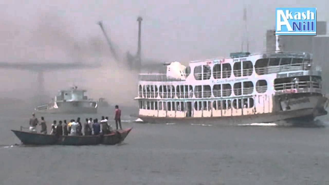 Dhaka To Barisal Launch At Munshiganj Dholeshshori River