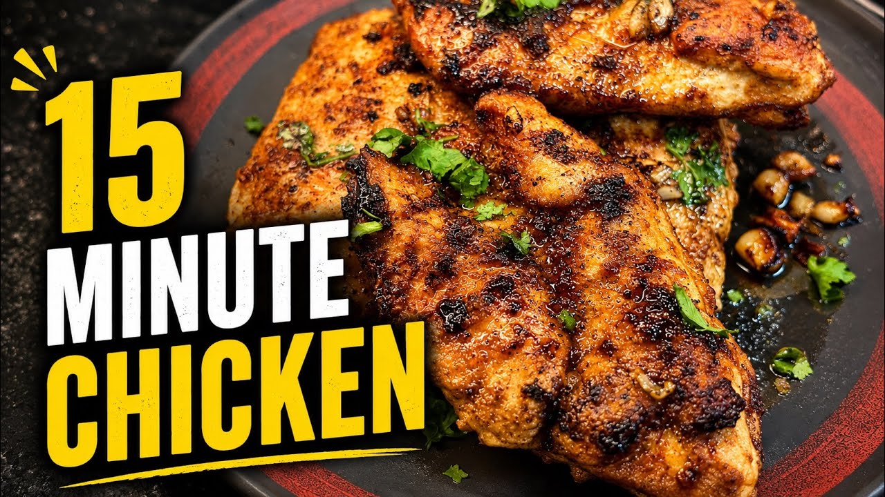 15-Minute Chicken Dinner | Golden on the Outside, Crispy on the Inside