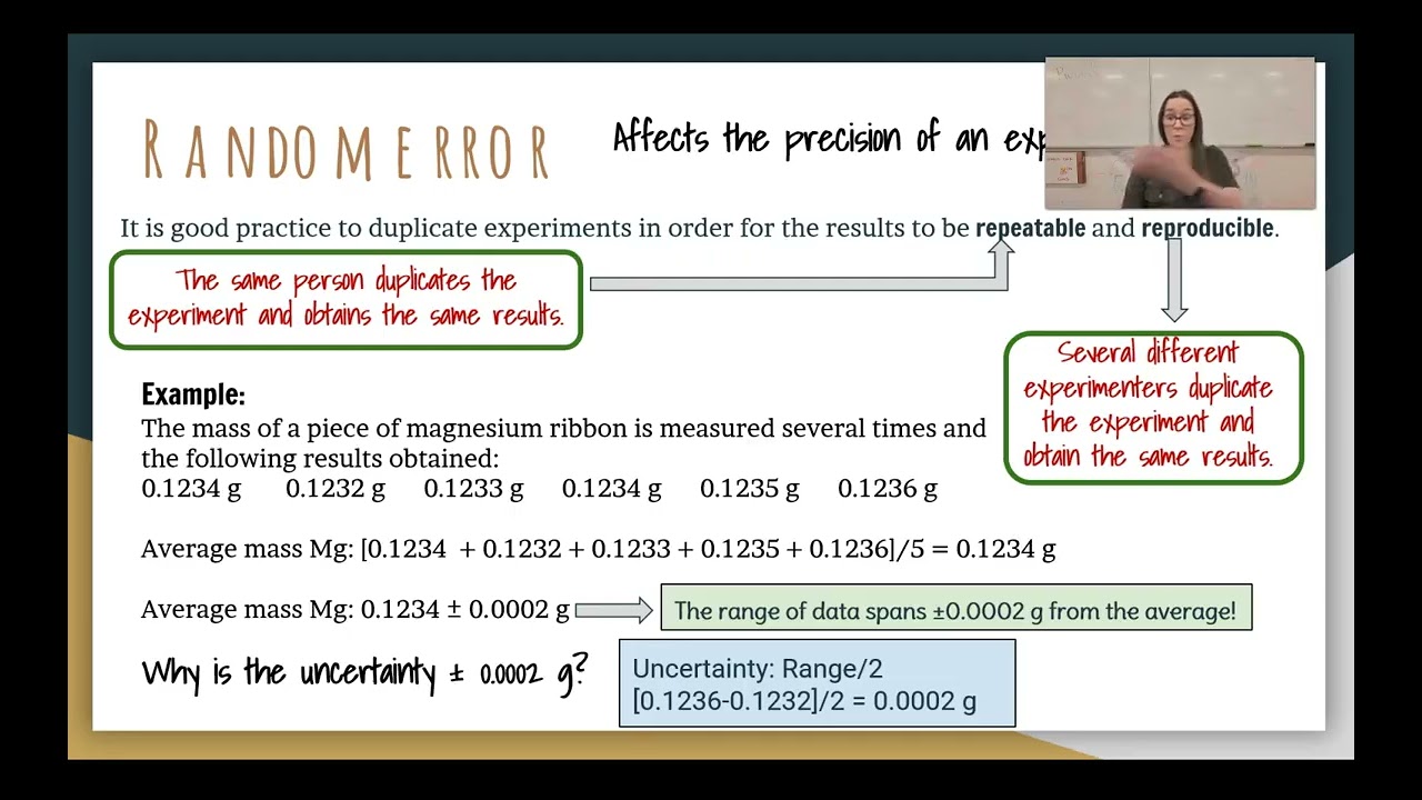 Errors and Uncertainty