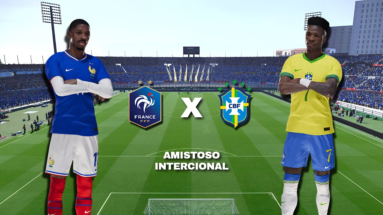 FRANÇA VS BRASIL | AMISTOSO INTERNACIONAL 2026 | SIMULAÇÃO | PES 21 4K60FPS